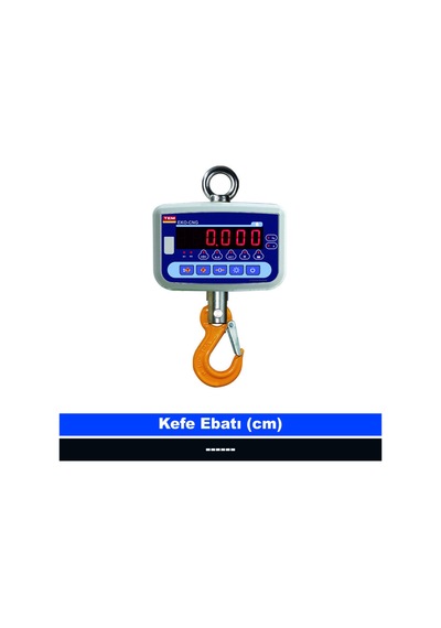 Tem Eko 300 Kg 100 Gr Vinç Kancalı Tartım Baskülü Onaylı