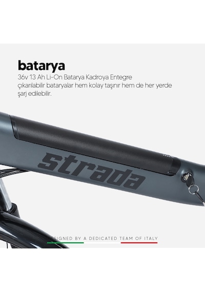 Stradacycles E-vivo Hd 28 Jant Elektrikli Şehir Gezi Bisikleti Antrasit