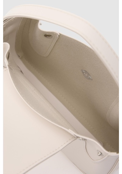 Shule Bags Lover Oval Çapraz Çanta Krem Krem