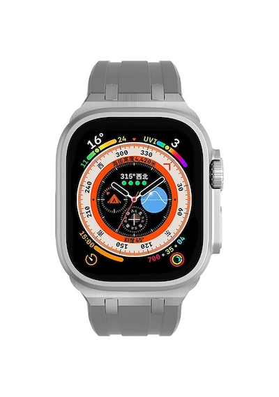 Mobilteam Watch 42mm Uyumlu Krd-89 Uyumlu Kordon-beyaz