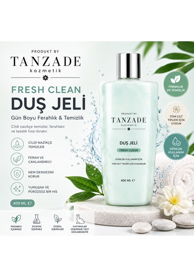 Produkt By Tanzade Fresh Clean Duş Jeli 400 Ml Argan - Gül