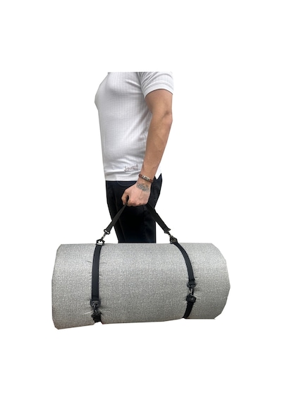 Kamp Yatağı Taşıma Ve Omuz Askılı Kamp Matı Fermuarlı Kamp Minderi Çadır Matı 70x180x6cm-gri