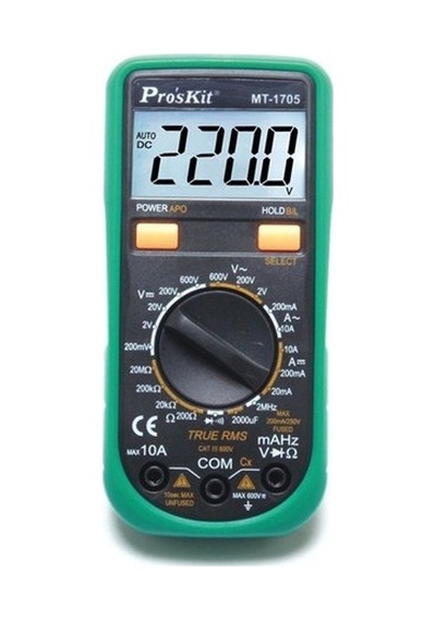 Pro'skit Mt-1705 Dijital True-rms Multimetre