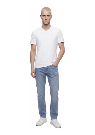 Regular Fit Erkek Tshirt K.kol Beyaz