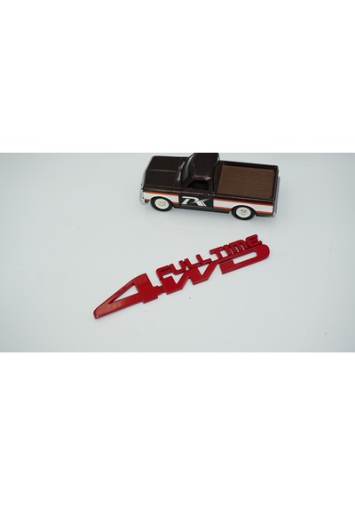 Dk Tuning Off Road 4wd Full Time Whell Drive Bagaj Kırmızı Yazı Logo Amblem Bagaj Arma