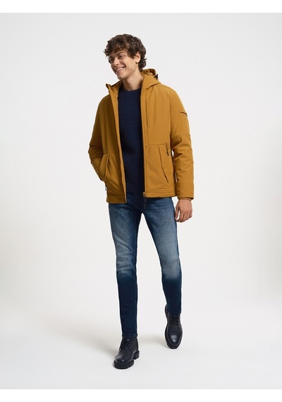 Regular Fit Erkek Mont Mustard