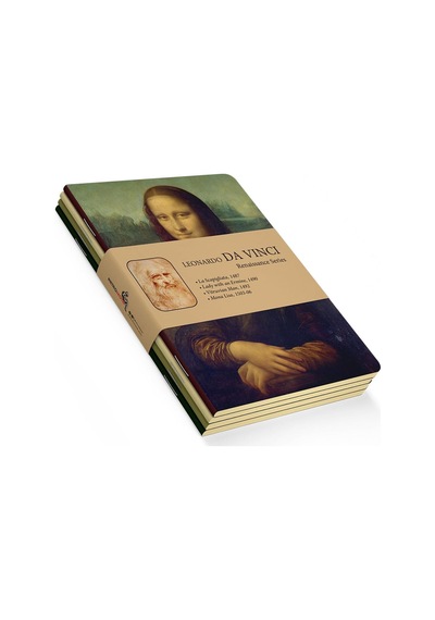 Da Vinci 4'lü Defter Seti, Renaissance Series, Çizgisiz, 48 Sayfa, 10.5x14cm