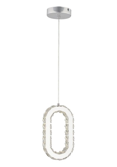 Avignon 40 Watt Tekli Krom Ledli 3 Renkli Sarkıt Kristalli Taşlı Modern Tasarım Led Kristal Salon Avize Diğer