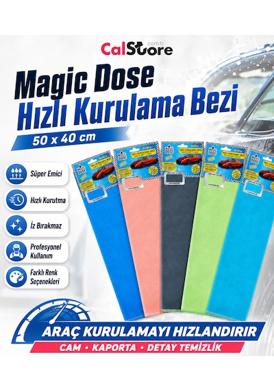 Hızlı Kurulama Bezi 40x50 Cm Yüksek Emici Çok Amaçlı Temizlik Bezi Mavi - Yeşil