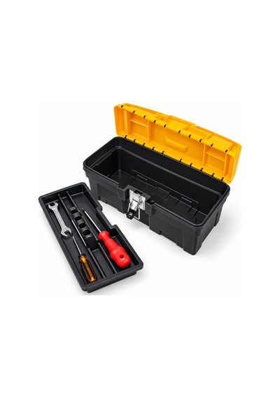 16 Metal Kilitli Takım Çantası Çıkarılabilir Organizer Tepsili