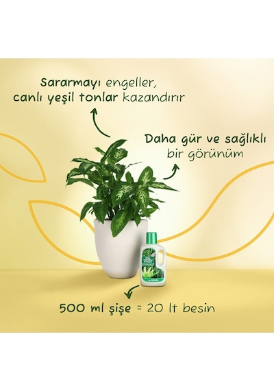 Genta Yeşil Yapraklı Bitkiler İçin Sıvı Besin 500 Ml Diğer