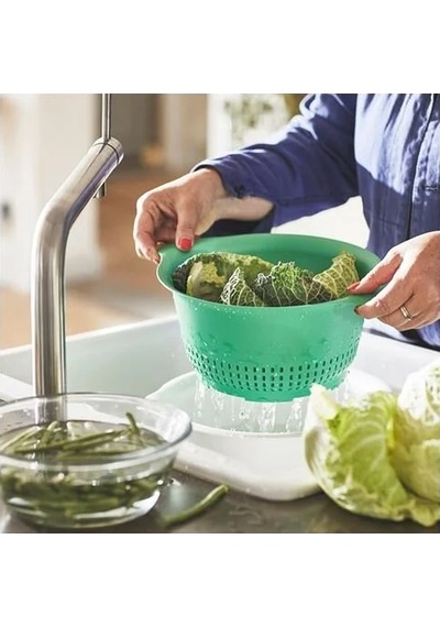 Sumuhome Uppfylld Süzgeç Yeşil 24 Cm Yeşil