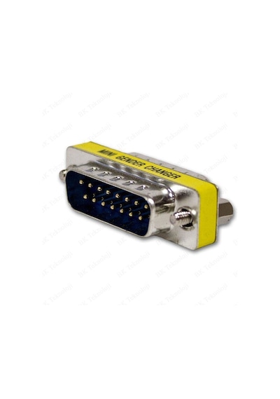 DB15 Erkek - DB15 Erkek Mini Cinsiyet Değiştirici Adaptör