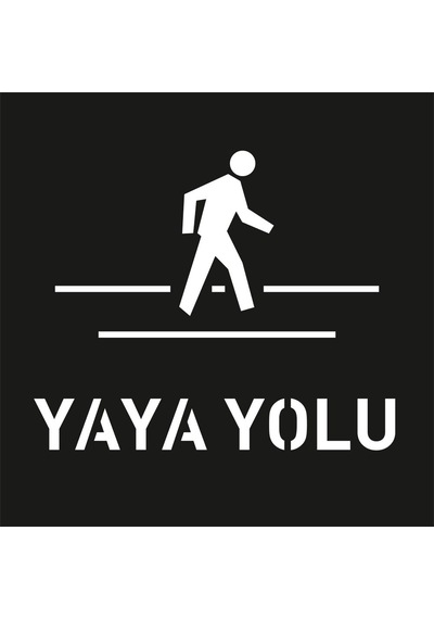 Yaya Yolu Şablonu Otopark Boyama Şablonu Yaya Yolu Sembolü İşareti 100x100 Cm