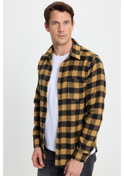 Tudors Erkek Slim Fit Dar Kesim Uzun Kollu Cepli Kareli Dama Desenli Kışlık Oduncu Gömlek-41692 Çok Renkli Tudors Erkek Slim Fit Dar Kesim Uzun Kollu Cepli Kareli Dama Desenli Kışlık Oduncu Gömlek-41692 Çok Renkli