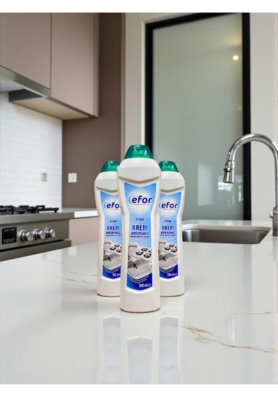 Krem Temizleyici Amonyaklı 3 Adet 500 Ml Toplam 1.5 Litre Yüzey Temizlik Kremi Temizlik Seti