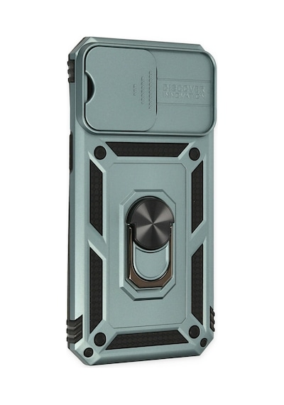 Apple iPhone Uyumlu 14 Pro Kılıf Pars Lens Yüzüklü Silikon - Yeşil Bzsxx00 1