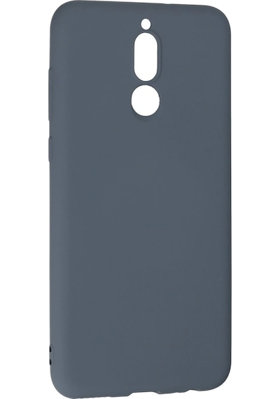 Gld-spt- Newface Huawei Mate 10 Lite Kılıf Nano İçi Kadife Silikon - Gri