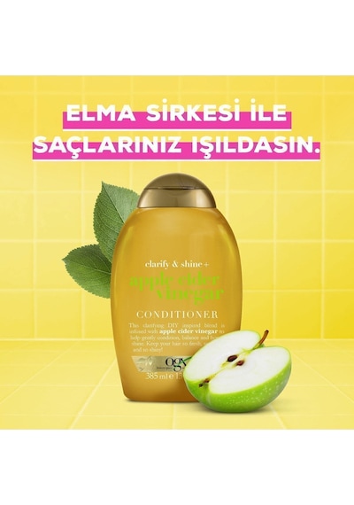 OGX Işıltı Veren Elma Sirkesi Sülfatsız Saç Kremi 385 ML