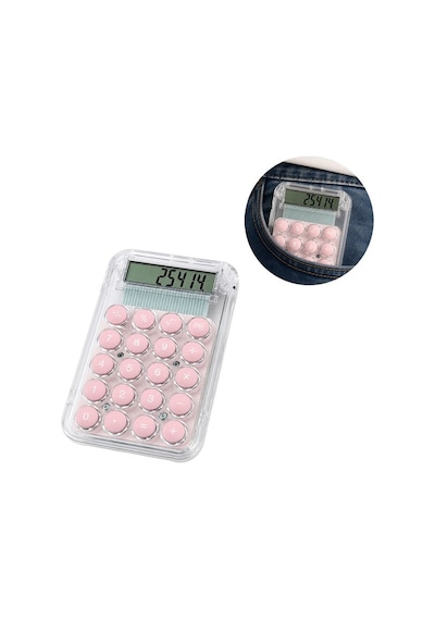 Pm-25414 Pembe Mini Hesap Makinesi Çok Renkli