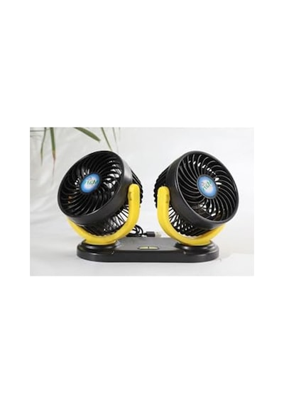 12 Volt Dc Usb Girişli Masaüstü Vantilatör, 2'li Set