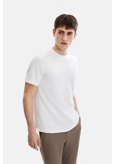 Backandbond Ekru Regular Fit Basic Tişört
