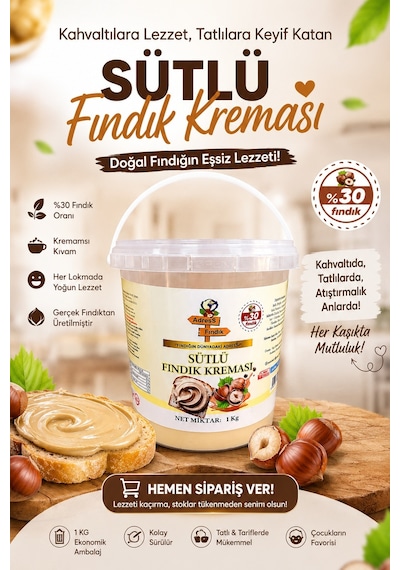 Sütlü Fındık Kreması 1 KG