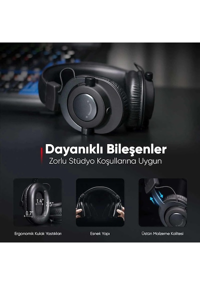 Fifine H8 Profesyonel Kulak Üstü Stüdyo Referans Kulaklığı Fifine H8 Profesyonel Kulak Üstü Stüdyo Referans Kulaklığı
