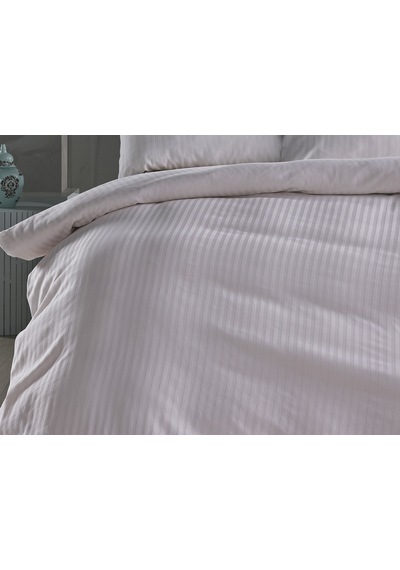 Saten Artline Nevresim Takımı Çift King Size - Beyaz