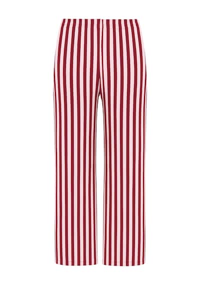 3'lü Çizgili Pamuklu Pijama Takımı Kk30134 Bordo - Pembe