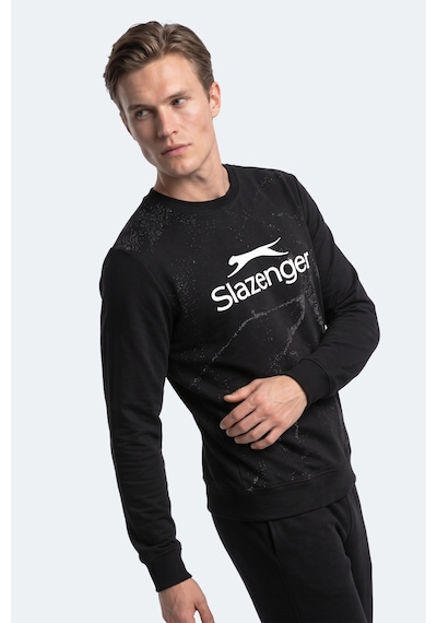 Slazenger Gang Erkek Siyah Sweatshırt
