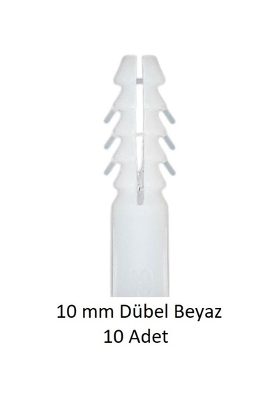 Dübel, 10 Mm Beyaz Dübel, 10 Adet