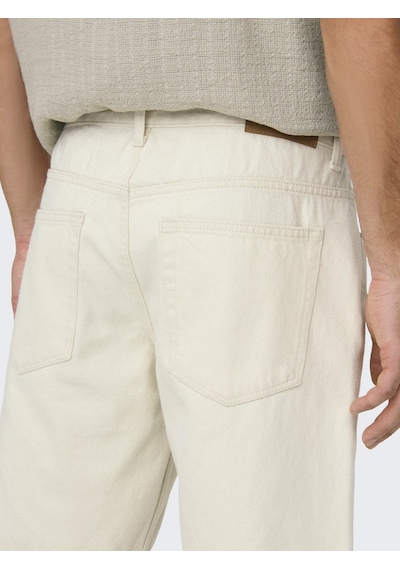 Only & Sons Onsedge Ecru 2044 Pım Dnm Shorts Noos Erkek Pembe Şort - 22032044