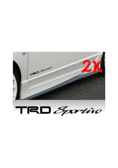 Trd Yan Kapı Modifiye Sticker Oto Yapıştırma 2 Adet