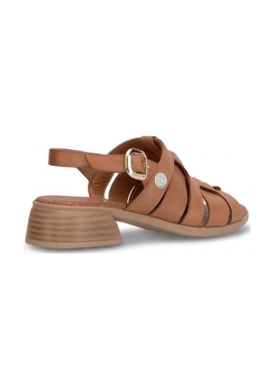 Mammamia D26ys-5100 Kadın Hakiki Deri Topuklu Sandalet Taba