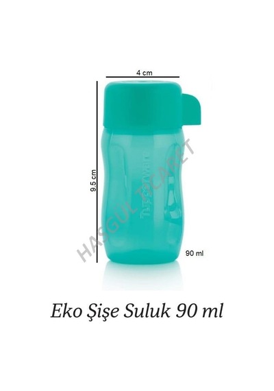 Tupperware Mini Eko Şişe 90 Ml Turkuaz İlaç Kuruyemiş Şişesi