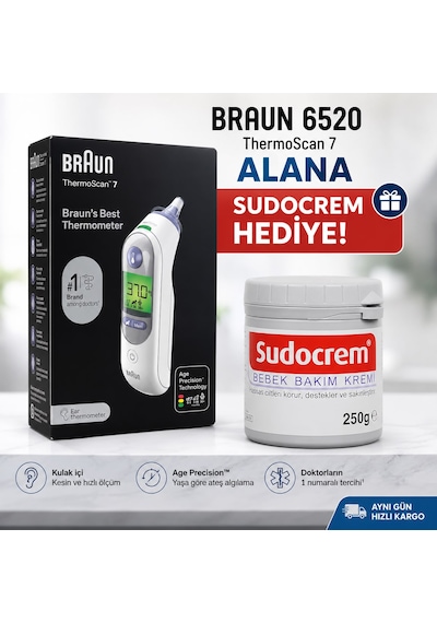 Braun 6520 + 250gr Sudocrem Hediyeli