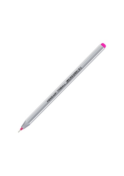Pensan Tükenmez Kalem Triball 1.0 MM Bilye Uç Pembe 12 Li 1003