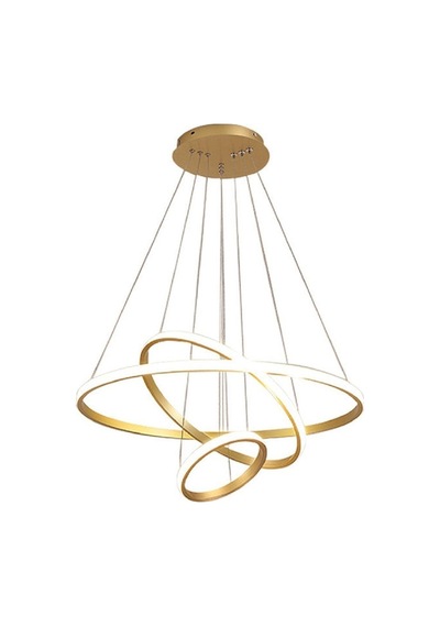 Gold / Mosul / 60-50-30 Cm / 3 Renk Işık / Sarkıt Avize / 3 Yıl G Gold Sarı