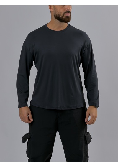 Cocopelli Antrasit Bisiklet Yaka Basic Erkek Sweatshirt Coc3548