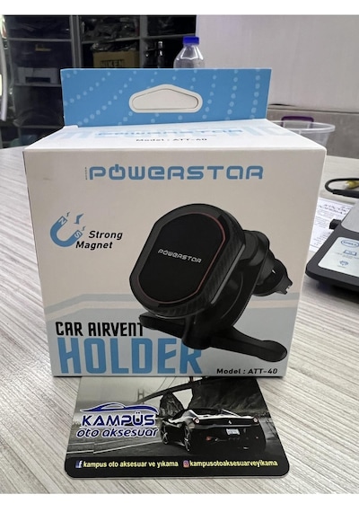 Powerstar Kaliteli Mıknatıslı Izgaraya Geçme Telefon Tutacak