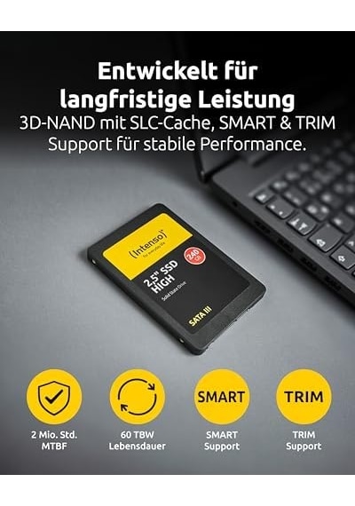 Intenso Ssd 2.5 İnç Sata 3 120 Gb, Siyah