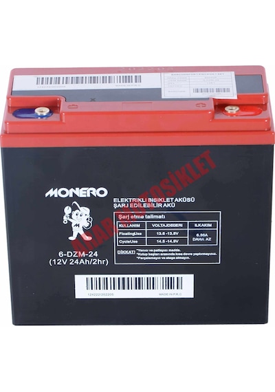 12v 24ah Elektrikli Bisiklet Akü Dik Arr60075p