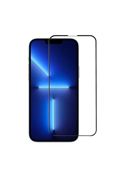 Apple Uyumlu   iPhone 13 Anti Static Toz Tutmayan Çerçeveli Ekran Koruyucu Cam