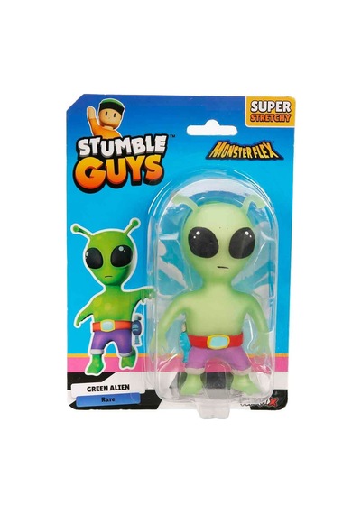 Monster Flex Stumble Guys Super Stretch Figür - Green Alien