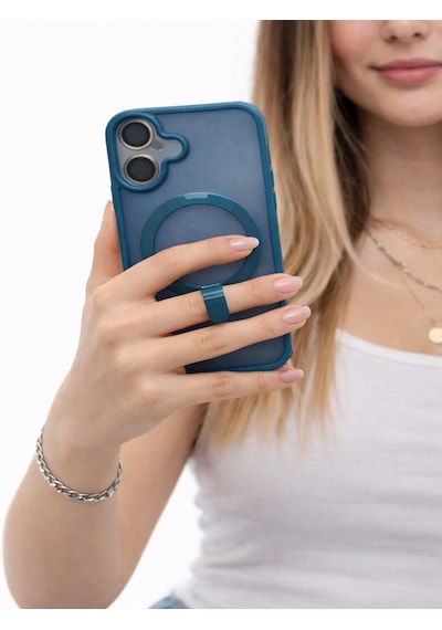 Mmc Tred Apple Uyumlu iPhone 16 Telefon Kılıfı Mavi