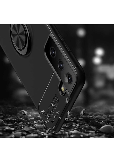 Galaxy S21 Plus Kılıf Zore Ravel Silikon Kapak Siyah
