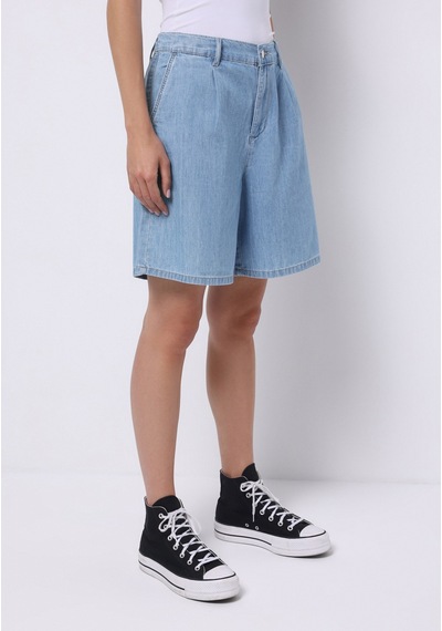 Colin's Colins Loose Fit Yüksel Bel Düz Kadın Gri Jean Şort Cl1075121 Q1.v1 Dn42996 Denim