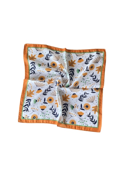 2 Li Pamuklu Bandana Seti Özel Desen Bandana Fular Çanta Aksesuarı Bandana 45x50 Cm Gülkurusu