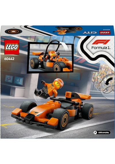 LEGO® City McLaren Yarış Arabalı F1® Sürücüsü 60442 - 6 Yaş ve Üzeri Çocuklar için Mini Yarış Arabası İçeren Oyuncak Yapım Seti (86P)